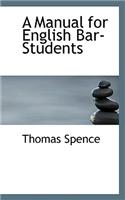 A Manual for English Bar-Students