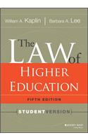 The Law of Higher Education, 5th Edition
