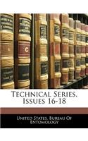 Technical Series, Issues 16-18
