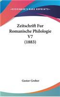 Zeitschrift Fur Romanische Philologie V7 (1883)