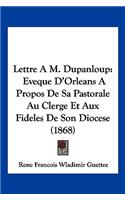 Lettre A M. Dupanloup