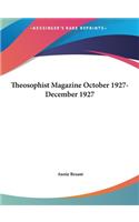 Theosophist Magazine October 1927-December 1927