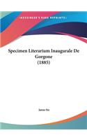 Specimen Literarium Inaugurale de Gorgone (1885)