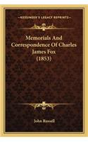 Memorials And Correspondence Of Charles James Fox (1853): (English)