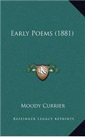 Early Poems (1881)