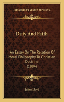 Duty And Faith