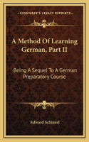 A Method Of Learning German, Part II