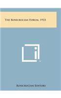 The Rosicrucian Forum, 1933