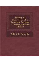 Theory of Functions of a Complex Variable
