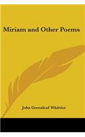 Miriam and Other Poems