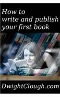 How to write and publish your first book
