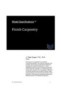 Model Specifications: Finish Carpentry(12 Model Specifications)