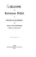 L'oeuvre du gouverneur feillet en Nouvelle-Calédonie