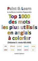 Top 1000 des mots les plus utilisés en anglais (Volume 5