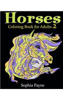 Horses Coloring Book for Adults 2