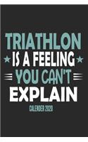 Triathlon Is A Feeling You Can't Explain Calender 2020