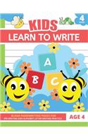 Learn To Write For Kids Age 4