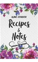 Blank Cookbook Recipes & Notes