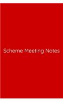Scheme Meeting Notes Notebook