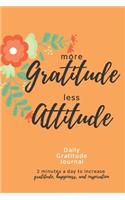 More Gratitude Less Attitude