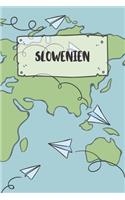 Slowenien: Liniertes Reisetagebuch Notizbuch oder Reise Notizheft liniert - Reisen Journal für Männer und Frauen mit Linien