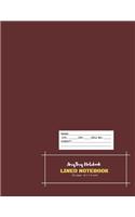Lined Notebook - AmyTmy Notebook - 120 pages - 8.5 x 11 inch - Matte Cover