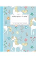 Composition Notebook Cute Unicorn