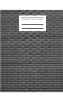 Metal Notebook Journal, Diary and Sketch Book with Blank Pages (8.5 x 11) (Texture Notebook)