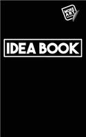 Idea Book / Black Book (Series 1) / Writing Notebook / Blank Diary / Journal / Paperback / Lined Pages Book - 100 Pages / 5 X 8