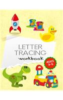 Letter Tracing Workbook: Letter Tracing Practice Book For Preschoolers, Kindergarten (Printing For Kids Ages 3-5)(5/8" Lines, Dotted)(V5)
