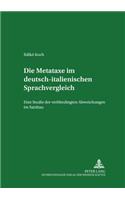 Die Metataxe Im Deutsch-Italienischen Sprachvergleich