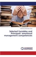 Selected Variables and Principals' emotional management competencies