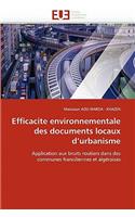 Efficacite Environnementale Des Documents Locaux d''urbanisme