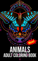 Animals Adult Coloring Book