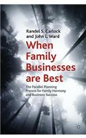 When Family Businesses are Best