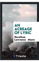 Acreage of Lyric
