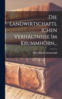 Die Landwirtschaftlichen Verhältnisse Im Krummhörn...