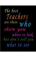 The Best Teachers Are Those Who Show You Where To Look, But Don't Tell You What To See