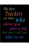 Best Teachers Are Those Who Show You Where To Look, But Don't Tell You What To See