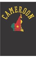 Notebook: Cameroon National Country Flag Cameroonian Gift Dot Grid 6x9 120 Pages Journal