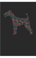 Terrier Journal - Terrier Notebook 'Word Cloud' - Gift for Terrier Lovers