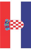 Croatian Flag Journal: Blank Lined Diary