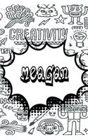 Meagan: Jiu-Jitsu Training Log Book Doodle Journal Notebook 120 Pages 6x9