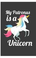 My Patronus Is a Unicorn: Unicorn Lover Perfect Gift Dot Grid Notebook/Journal (6x9)