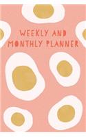 Weekly and Monthly Planner: A 12-Month, Start-Anytime, Undated Daily Planner Agenda for Women, Teens, Girls, and Boys, Featuring Lined Weekly Calendars, Monthly Habit Trackers,