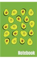 Notebook: Avocado Journal, Blank Lined Notebook, Avocado Gifts, Nutritionist Present, Avocado Lover,