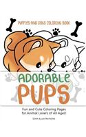 Puppies and Dogs Coloring Book