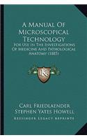 Manual of Microscopical Technology