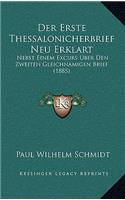 Der Erste Thessalonicherbrief Neu Erklart