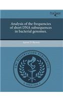 Analysis of the Frequencies of Short DNA Subsequences in Bacterial Genomes